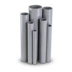مواسير UPVC ضغط 8.6 بار مقاس 4 إنش سمك 3.51 مم لون رمادي