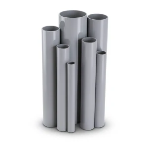 مواسير UPVC ضغط 8.6 بار مقاس 4 إنش سمك 3.51 مم لون رمادي