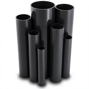 مواسير UPVC مقاس 4 إنش سمك 3.51 مم ضغط اسمي 8.6 بار لون اسود
