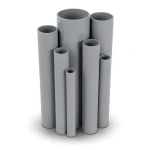 مواسير UPVC مقاس 4 إنش سمك 4.39 مم ضغط 11 بار لون رمادي