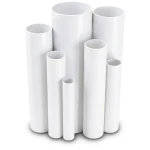 مواسير UPVC مقاس 4 إنش سمك 5.44 مم ضغط 13.8 بار لون أبيض