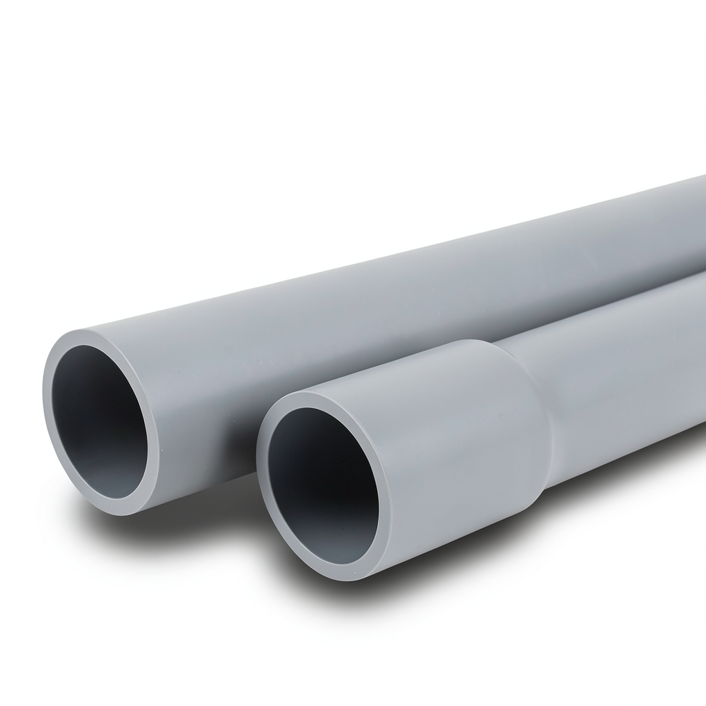 مواسير UPVC EPC 40 مقاس 2 إنش سمك 3.91 مم لون رمادي