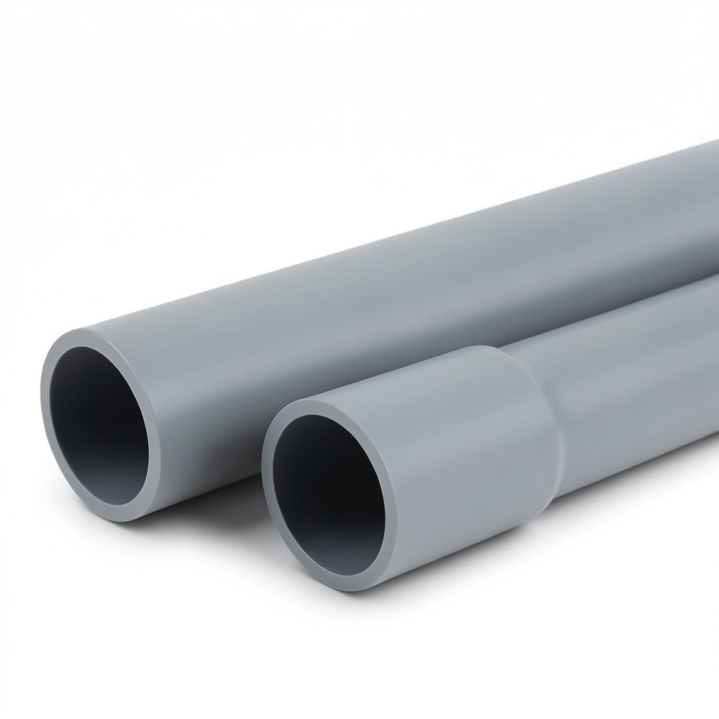 مواسير UPVC EPC 40 مقاس 3 إنش سمك 5.49 مم لون رمادي