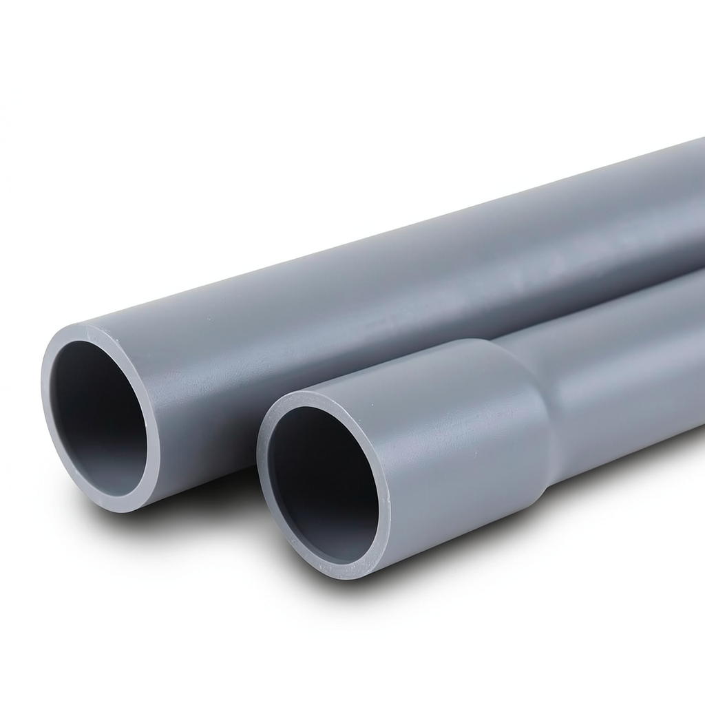 UPVC Pipes EPC 40 Size 3 Inch Thickness 5.49 mm Gray