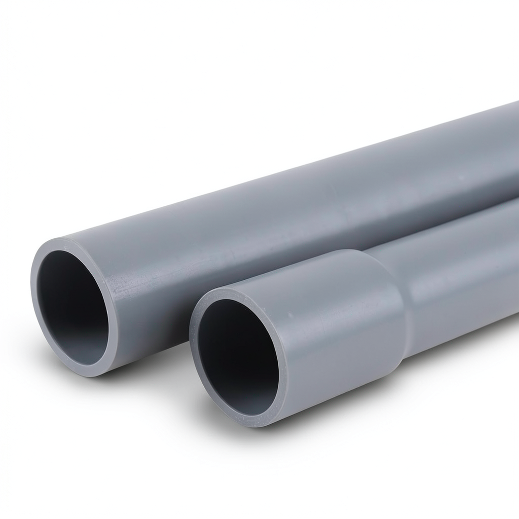 UPVC Pipes EPC 40 Size 4 Inch Thickness 6.02 mm Gray