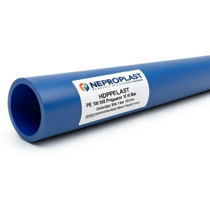 HDPE Pipes PE 100 Pressure 16 Bar Outside Diameter 180 mm Thickness 16.4 mm Blue | NEPROPLAST