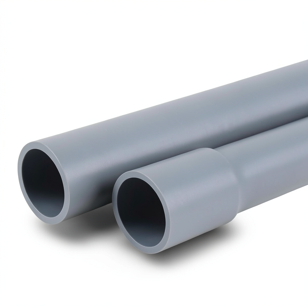 UPVC Pipes EPC 80 Size 3/4 Inch Thickness 3.91 mm Gray