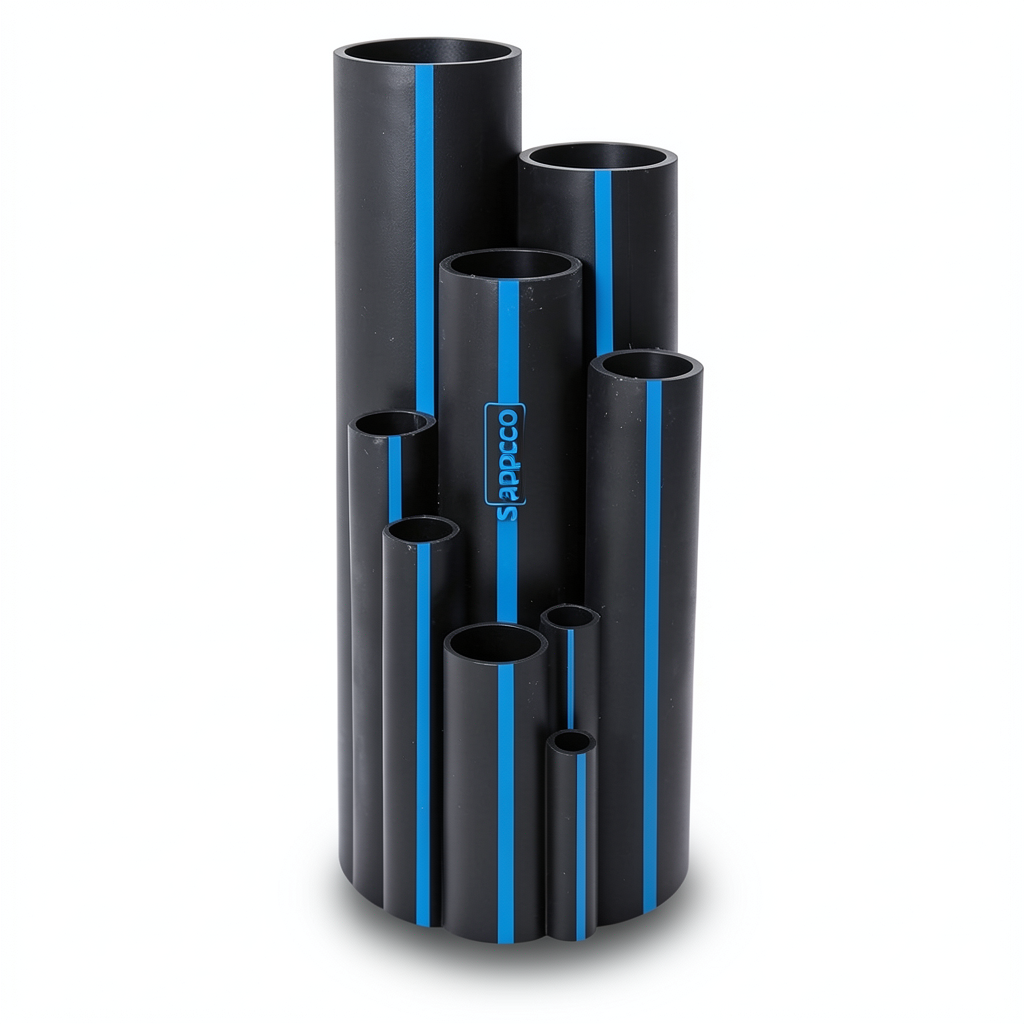 Sappco HDPE Pipe PE 100 Size 32 mm OD Thickness 3 mm Black | SAPPCO