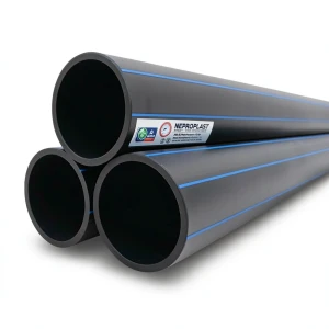 Neproplast HDPE Pipes PE 100 Pressure 16 Bar OD 560 mm Thickness 50.8 mm Black | NEPROPLAST