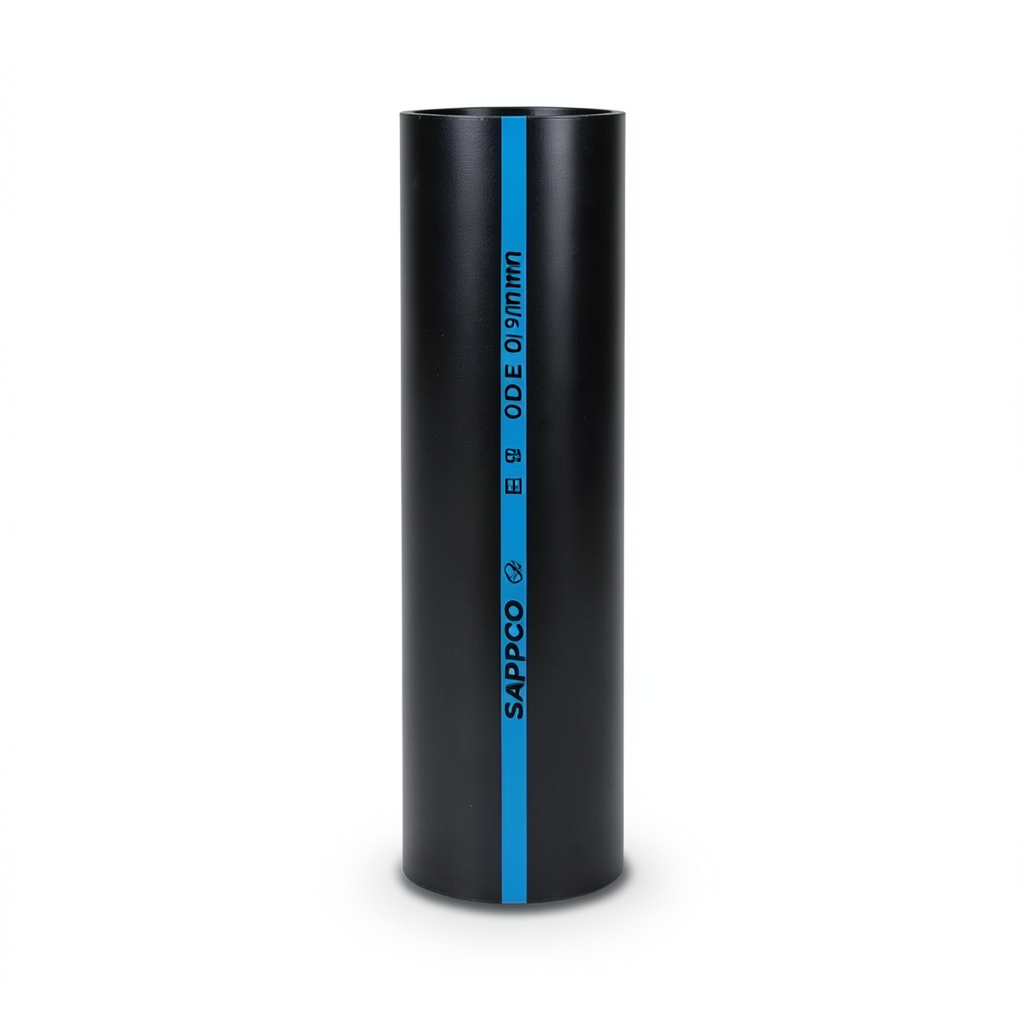 Sappco HDPE Pipe PE 100 Size (OD) 90 mm Thickness 3.5 mm Black | SAPPCO
