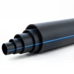 مواسير HDPE ضغط  4 بار [PE 80] قطر خارجي 315 مم  SDR 41  لون اسود مع خط ازرق | مصنع المنى