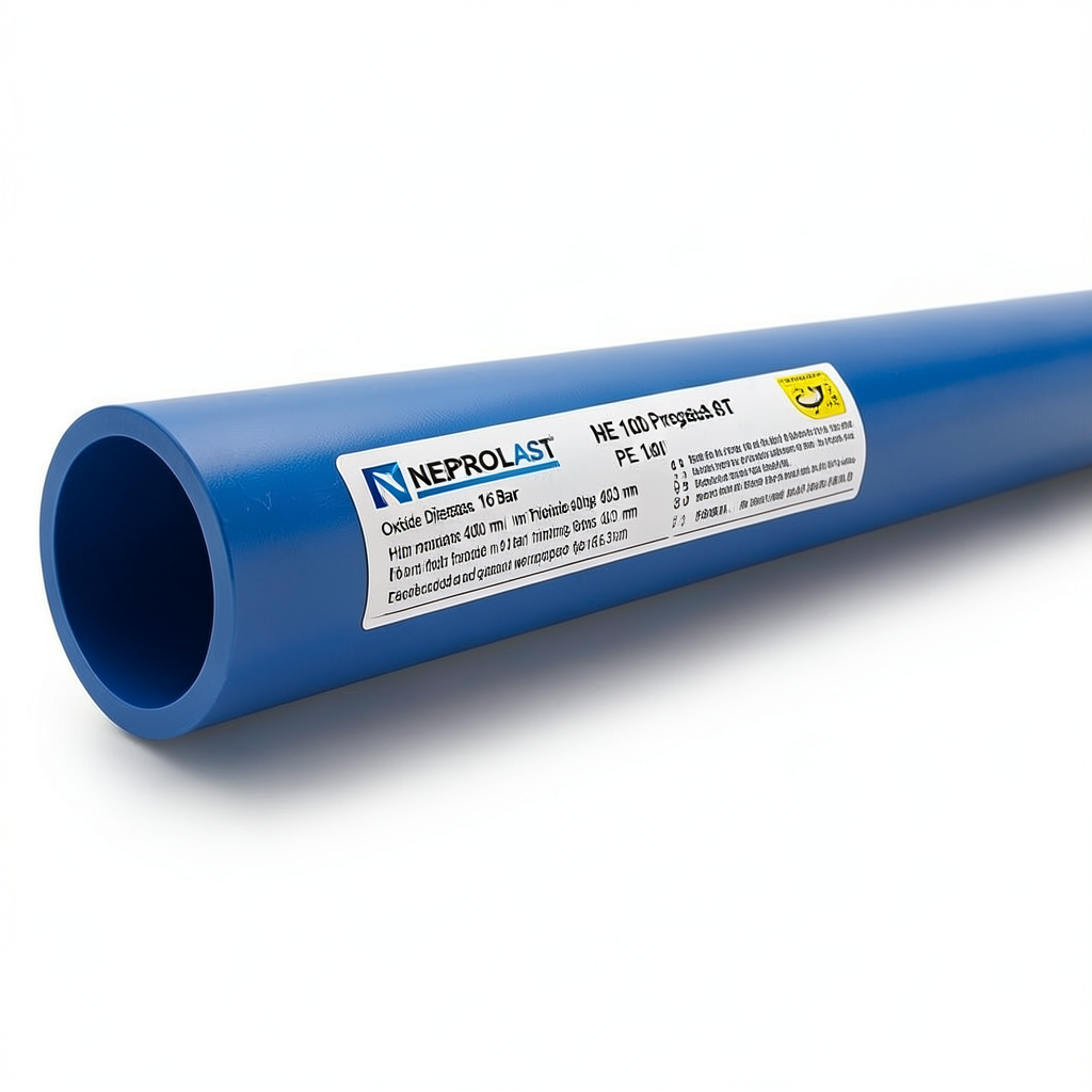 HDPE Pipes PE 100 Pressure 16 Bar Outside Diameter 400 mm Thickness 36.3 mm Blue | NEPROPLAST