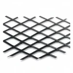 Hot Rolled (Black) Steel Expanded Metal Mesh   Thickness 5.8 mm Width 1.22 meter Length 4 meter | Bait Al Tatawor Company