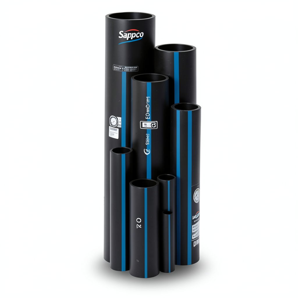 Sappco HDPE Pipe PE 100 Size OD 160 mm Thickness 6.2 mm Black | SAPPCO