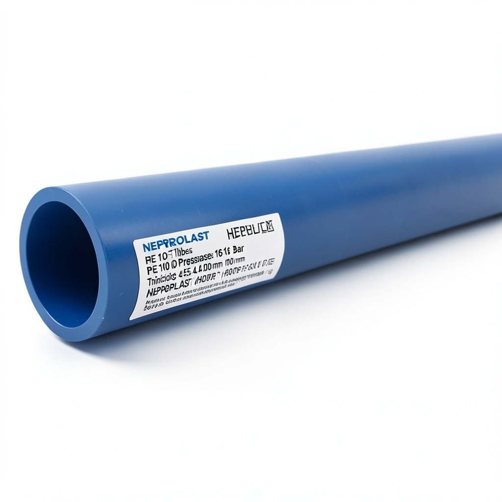 مواسير HDPE PE 100 ضغط 16 بار قطر خارجي 500 مم سمك 45.4 مم أزرق | نيبروبلاست