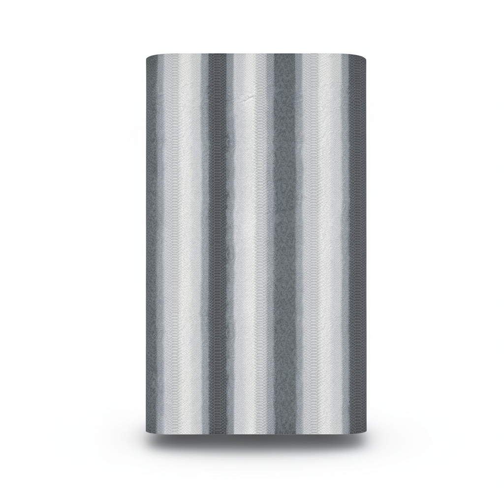 Italian Wallpaper Gray Color Striped Design, Size 10m x 0.70m, Model RC18094