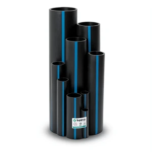 مواسير HDPE PE 100 قطر خارجي 315 مم سمك 12.1 مم لون أسود | سابكو