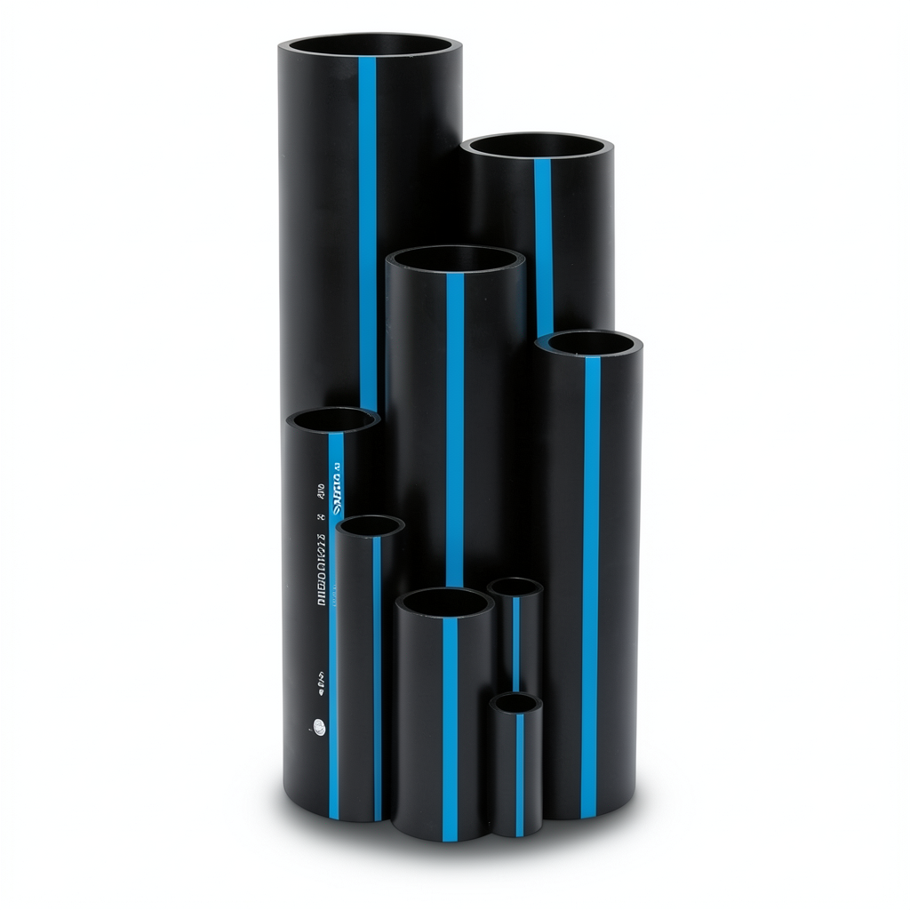 Sappco HDPE Pipe PE 100 Size OD 125 mm Thickness 4.8 mm Black | SAPPCO