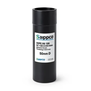 Sappco HDPE Pipe PE 100 Size 250 mm OD Thickness 9.6 mm Black | SAPPCO