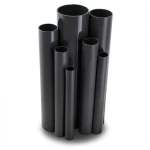 مواسير UPVC مقاس 4 إنش سمك 5.44 مم ضغط 13.8 بار لون اسود
