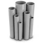 مواسير UPVC مقاس 4 إنش سمك 6.73 مم ضغط 17.2 بار لون رمادي