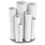 مواسير UPVC مقاس 6 إنش ضغط 6.9 بار سمك 4.11 مم لون أبيض