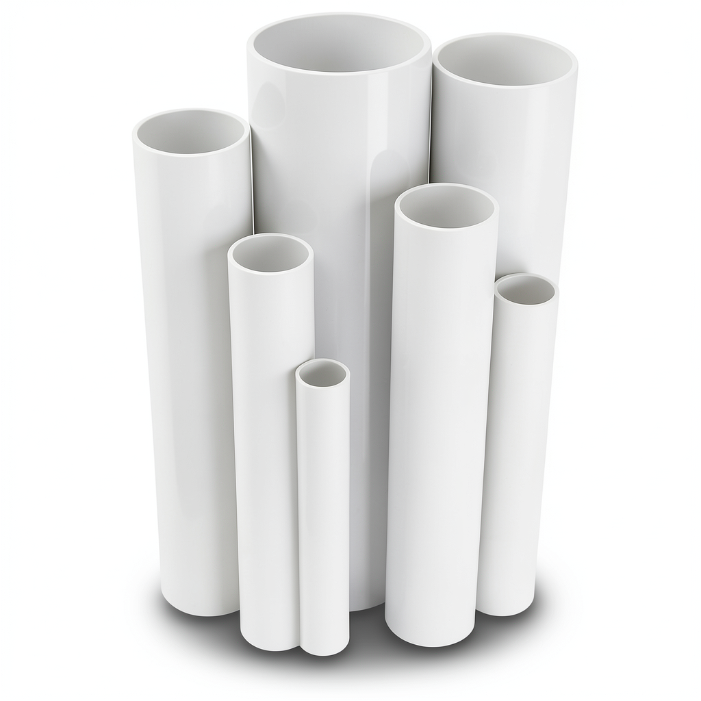 UPVC Pipes 6 inch Size 6.9 Bar Pressure 4.11 mm Thickness White