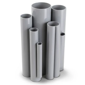 UPVC Pipes 6 Inch Size 6.9 Bar Pressure 4.11 mm Thickness Gray