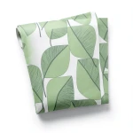 Italian Wallpaper Leaf-Patterned Design 10m x 0.53m, Green Color