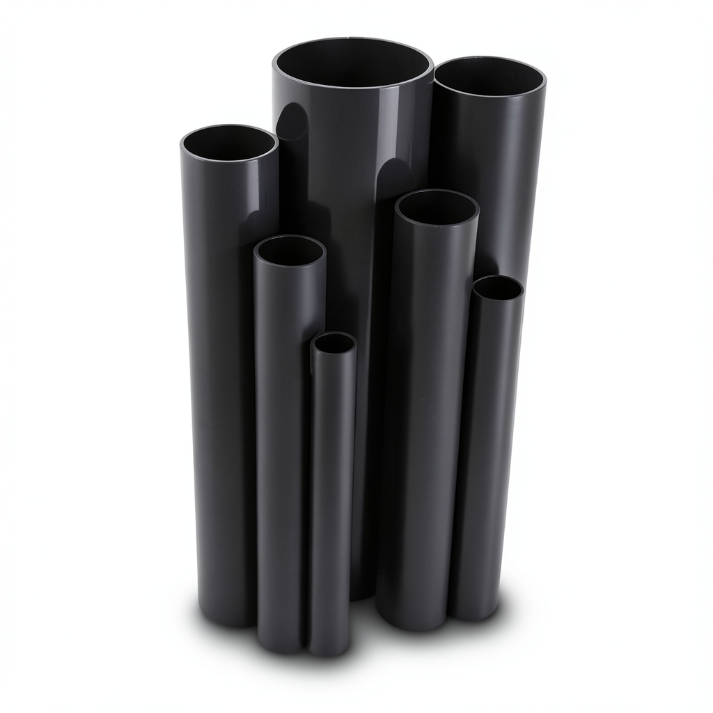 UPVC Pipes Nominal Pressure 6.9 Bar Size 6 inch Thickness 4.11 mm Black