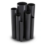 مواسير UPVC مقاس 6 إنش ضغط 21.7 بار سمك 12.47 مم لون اسود