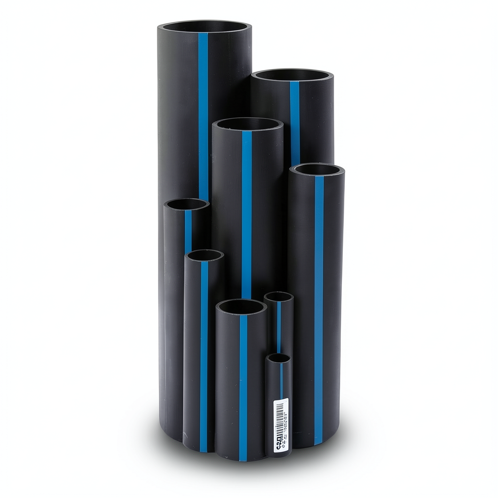 Sappco HDPE Pipe PE 100 Size (OD) 125 mm Thickness 6 mm Black | SAPPCO