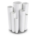 مواسير UPVC ضغط اسمي 21.7 بار مقاس 4 إنش سمك 8.46 مم لون أبيض