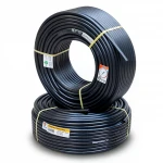 أنابيب HDPE نيبروبلاست PE 100 ضغط 12.5 بار قطر خارجي 110 مم سمك 8.1 مم لون اسود
