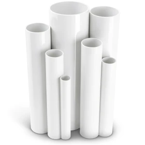 UPVC Pipes 6 inch Size 5.18 mm Thickness 8.6 Bar Pressure White