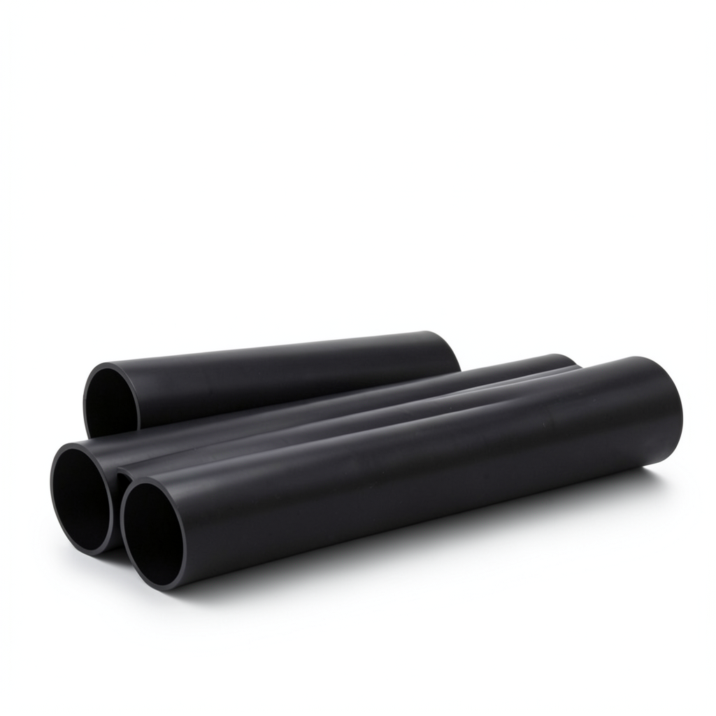 مواسير UPVC مقاس 6 إنش سمك 5.18 مم ضغط 8.6 بار لون اسود