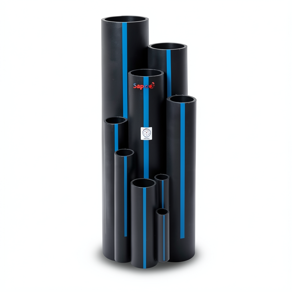 Sappco HDPE Pipe PE 100 Size (OD) 630 mm Thickness 30 mm Black | SAPPCO