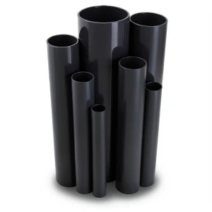 مواسير UPVC مقاس 6 إنش سمك 6.48 مم ضغط 11 بار لون اسود