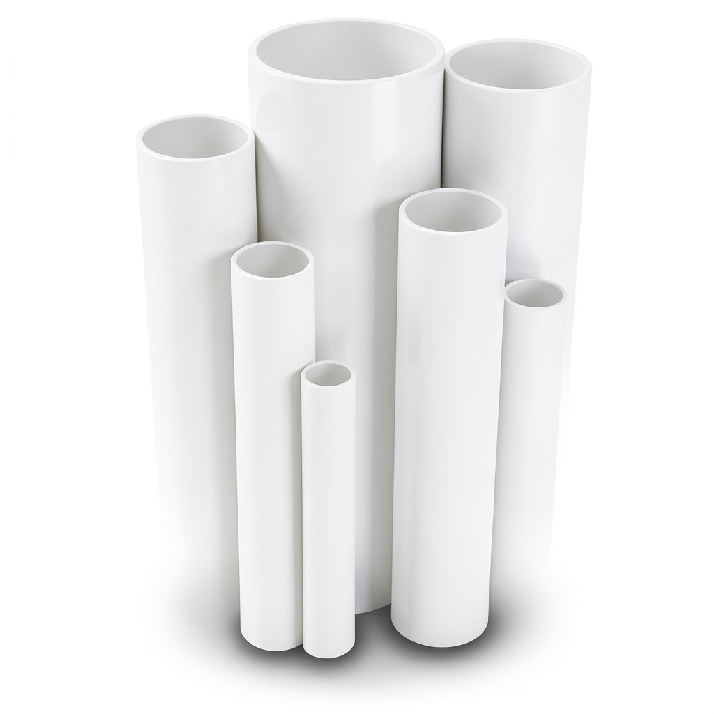 UPVC Pipes 6 inch Size 6.9 Bar Pressure 4.11 mm Thickness White