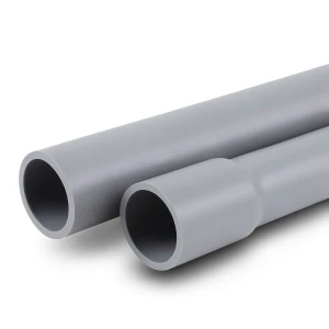 مواسير UPVC EPC 80 مقاس 1/4 1 إنش سمك 4.85 مم لون رمادي