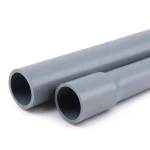 مواسير UPVC EPC 80 مقاس 1/4 1 إنش سمك 4.85 مم لون رمادي