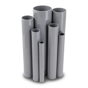 مواسير UPVC مقاس 6 إنش ضغط 6.9 بار سمك 4.11 مم لون رمادي