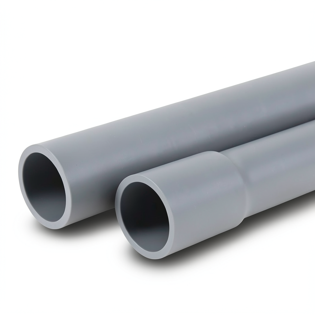UPVC Pipes EPC 80 Size 1 1/2 Inch Thickness 5.08 mm Gray