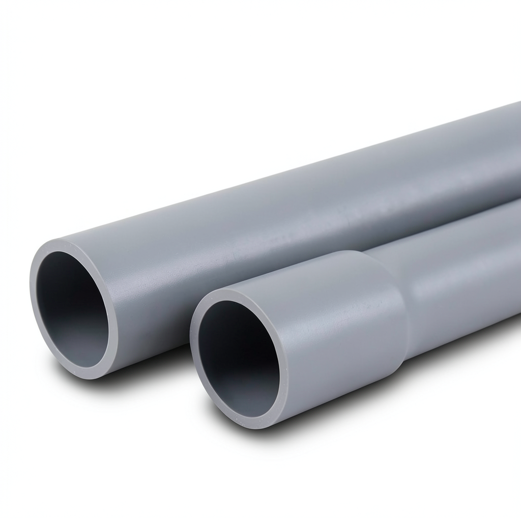 UPVC Pipes EPC 80 Size 3 Inch Thickness 7.62 mm Gray