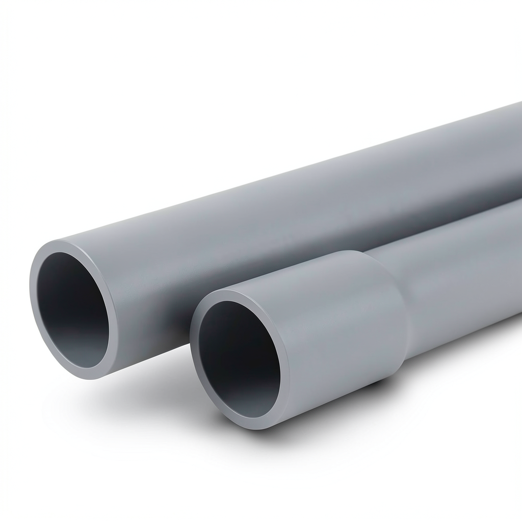 UPVC Pipes EPC 80 Size 3 Inch Thickness 7.62 mm Gray