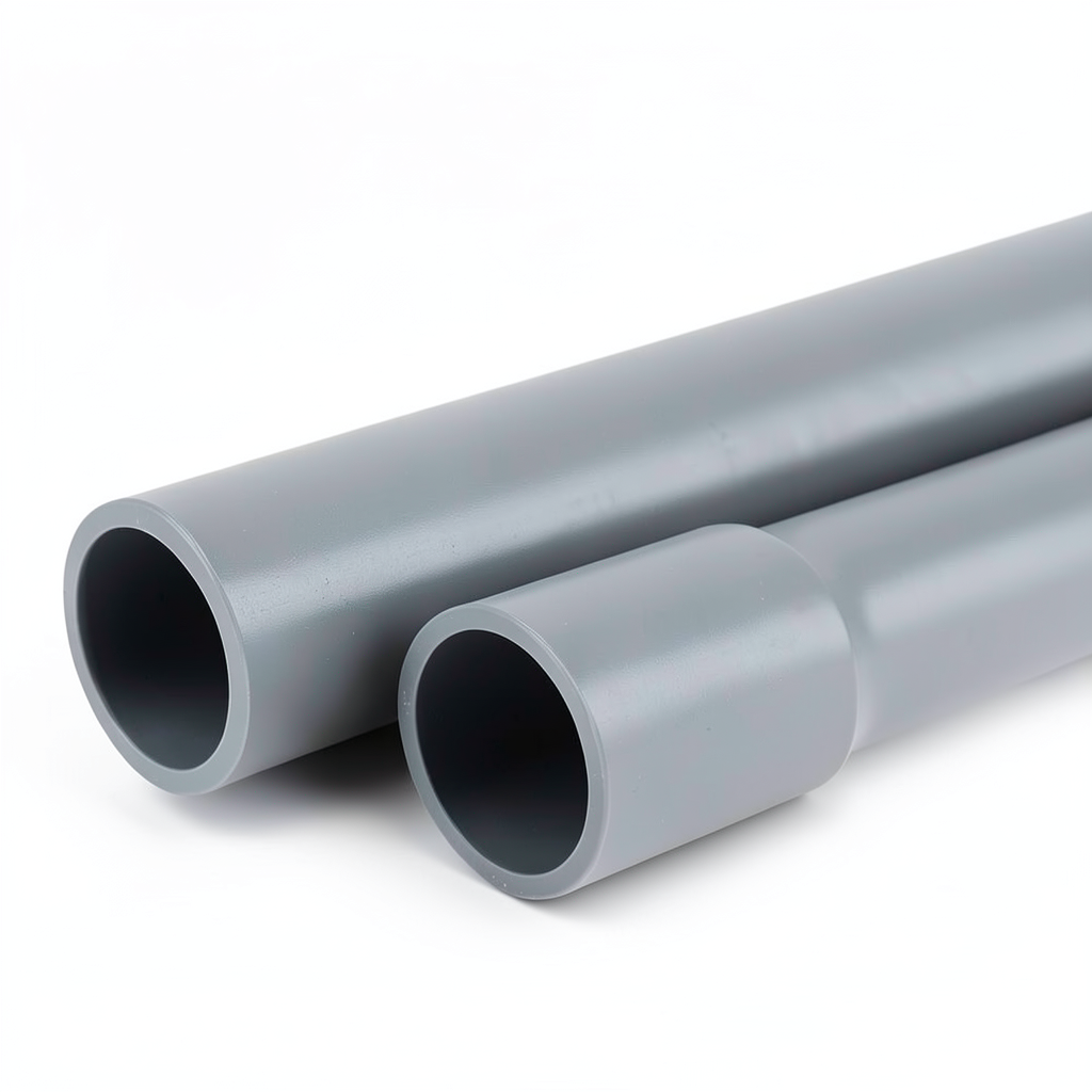 UPVC Pipes EPC 80 Size 4 Inch Thickness 8.56 mm Gray