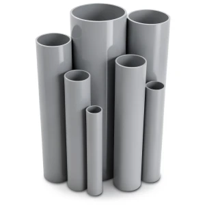 UPVC Pipes Nominal Pressure 21.7 Bar Size 6 Inch Thickness 12.47 mm Gray