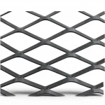 Hot Rolled (Black) Steel Expanded Metal Mesh   Thickness 2.3 mm Width 2.44  meter Length 2 meter | Bait Al Tatawor Company