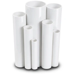 مواسير UPVC ضغط اسمي 21.7 بار مقاس 4 إنش سمك 8.46 مم لون أبيض
