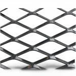 Hot Rolled (Black) Steel Expanded Metal Mesh   Thickness 1.2 mm Width 2.44  meter Length 1 meter | Bait Al Tatawor Company